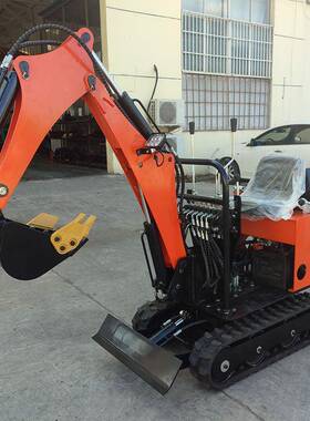 小型挖IGJ掘机家用挖挖土农用0果园工程多功能微1内破碎微型室小