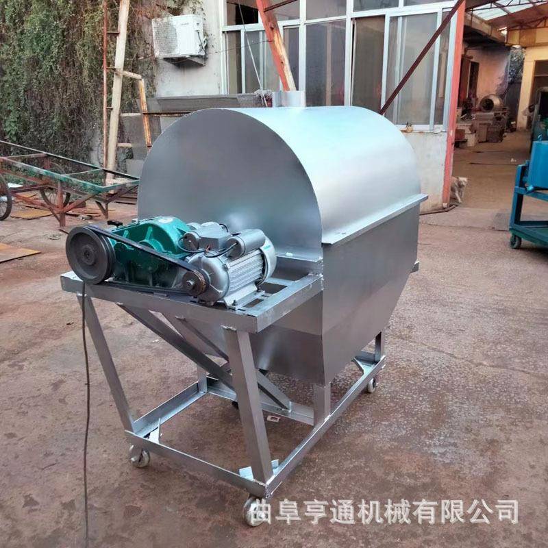 2423100斤炭加热炒货机炒栗花生瓜子板机花椒茴香滚筒炒煤货机