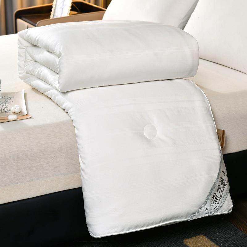 全棉蚕GFM丝被子冬0手工提双宫10桑蚕丝纯棉加厚保暖秋被芯花批