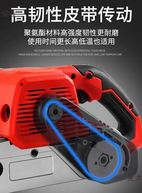 级工业带ZVB砂机手提式小型砂光机木工平面打磨机台式用砂家纸麦