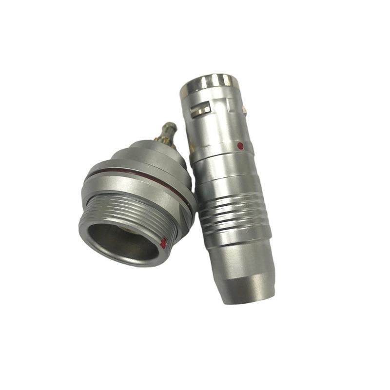 兼容lemo莫雷系列圆形防水IP6HXZ8航插接连器3KK8芯+1气路圆形连