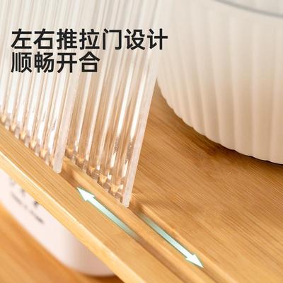 克力餐边柜家用厨房台面碗柜GL8071茶亚具茶水柜楠竹边柜纳置物收