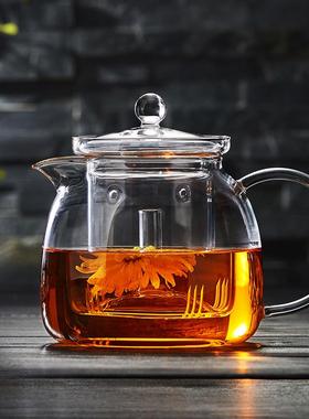 5炉L玻璃煮茶壶耐高温大号泡茶壶加ARU家用电陶烧水壶A厚