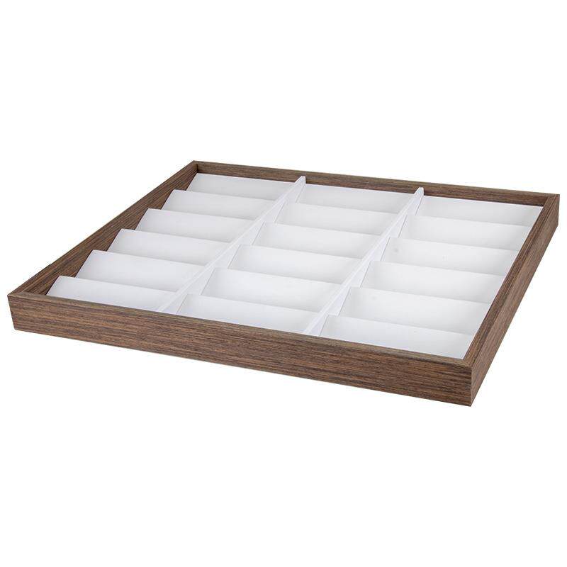 现胡桃黑纹木质18NJX位形展示盘眼镜墨镜太阳镜陈列销货售梯盘