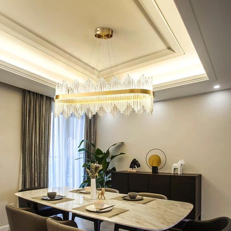 客灯厅吊灯轻奢水晶灯现代屋简约餐厅主卧室灯全356具玻璃铜套餐