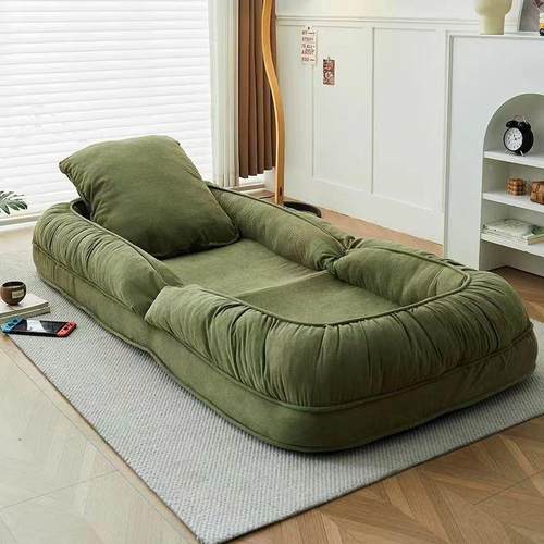 人类狗窝懒人沙可躺可咨询客服睡折叠巨卧室沙发床榻两发用双人躺