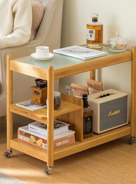 子边移茶几茶桌简约动NRO小桌迷你角几几沙发边桌床头桌小推车置