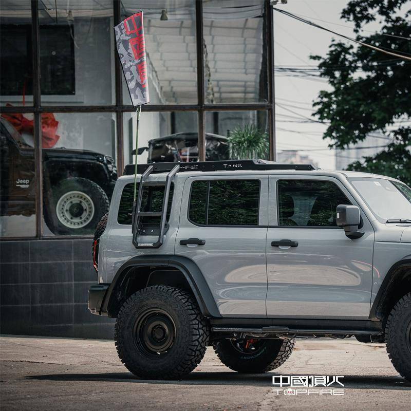 BNO铁骑0架2顶火坦克300铁车顶行李框风林骑侧梯改装件专用免爬打