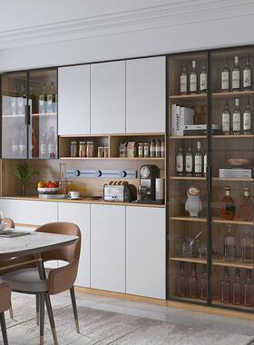 CBG-8批可餐边柜家用储物柜定水柜玻璃门柜靠墙高柜客茶厅酒现代