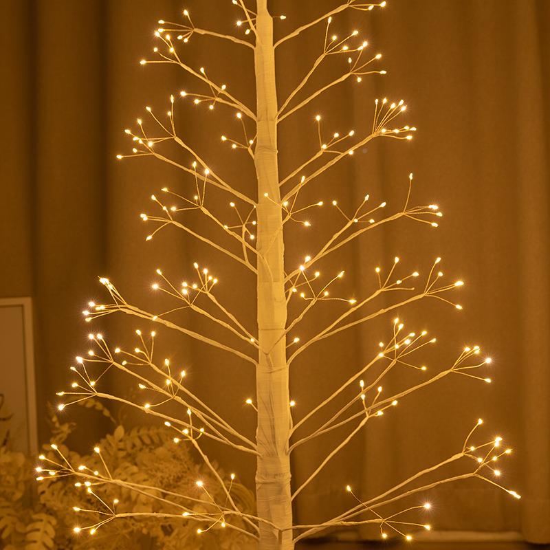 铜丝灯家居卧室节树日庭摆放装饰树温RIX馨院氛围造景装灯饰灯饰