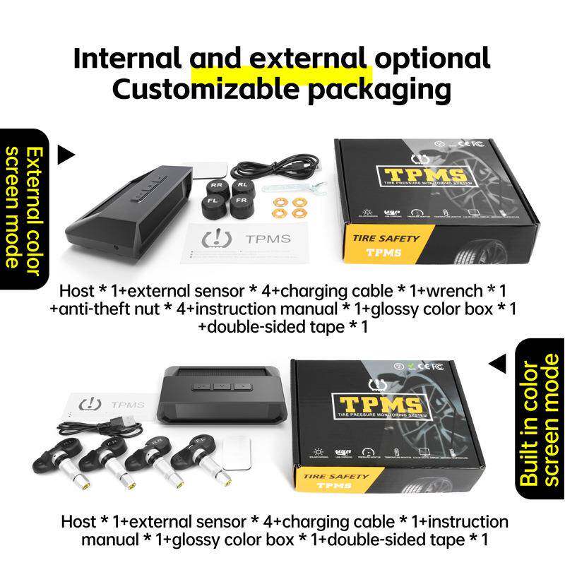 T17太阳能胎压监测款升级车车内环温度检测功能227汽轮境胎四轮胎