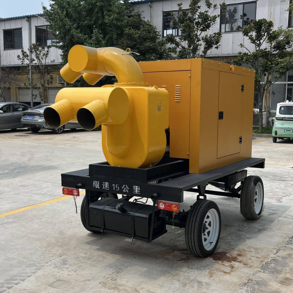 防汛排涝泵车大柴油机抽水泵500UIQ/8型00/10水00方立市政移动排