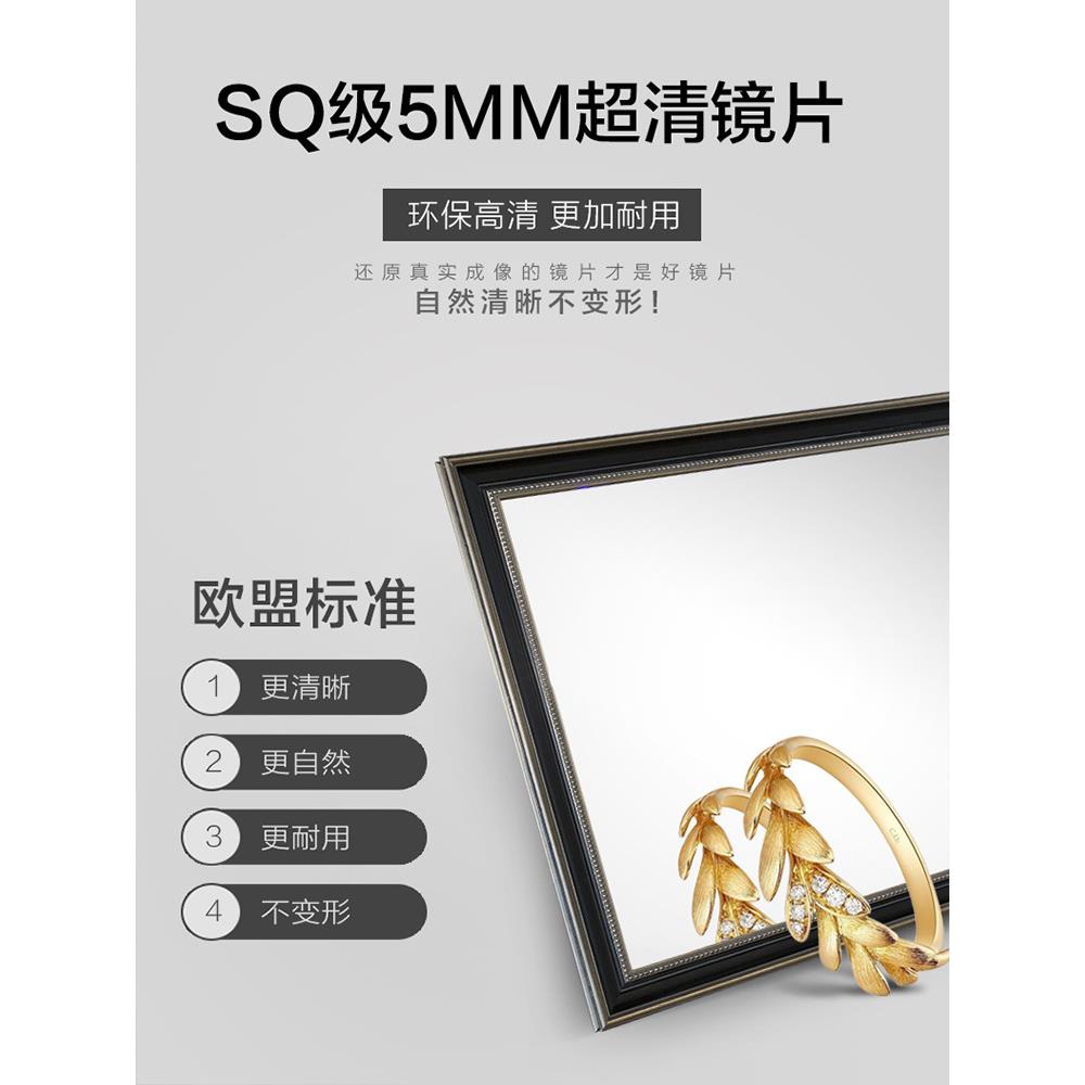 BO墙LEN饰欧美式带框浴室镜壁挂梳0077妆化台装镜洗手间卫生间妆