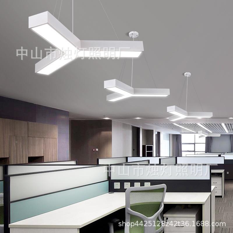 e光源健身房造型dy字形网咖装饰拼l接灯具人字型办SEG公用工程商