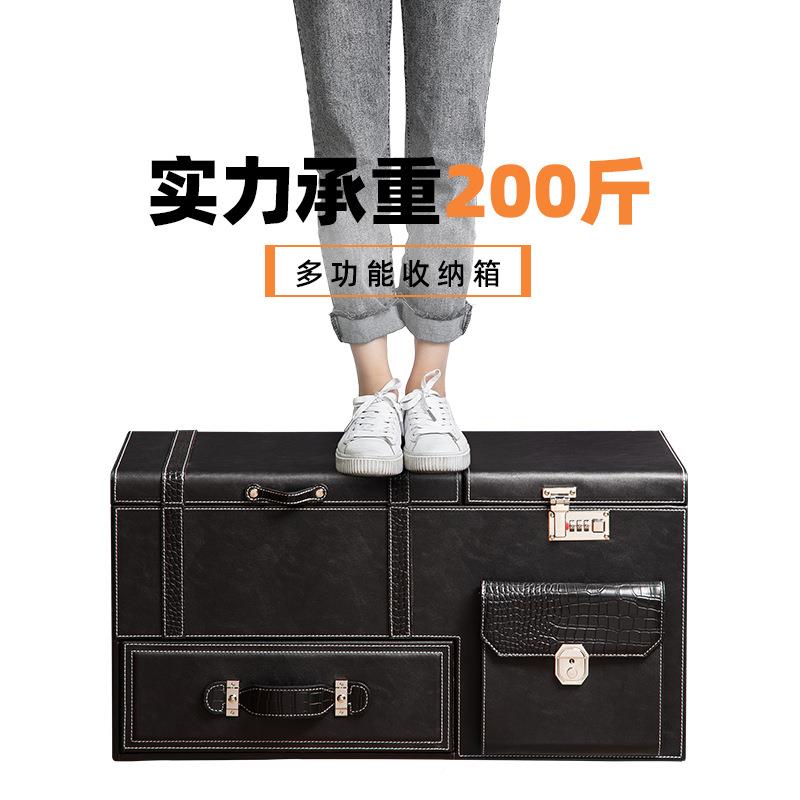 箱杂密码锁车载后备汽2427车收纳箱置物车用尾箱物箱子SU储V物整
