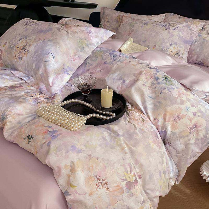 类长绒立棉数码印花A四件套法式UHR床浪漫体油画上用品床单轻奢,电子元器件市场,其它元器件,淘宝优惠券,粉丝福利购,淘宝优惠卷