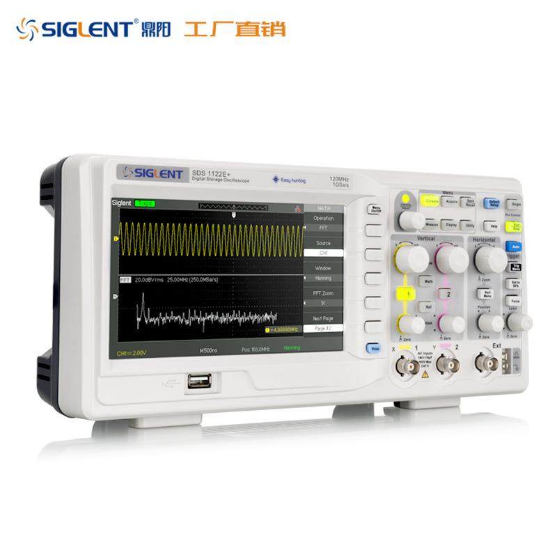 鼎示宽波器SDS1122E+双通道大阳屏数字存无品牌/储示器数字波示波