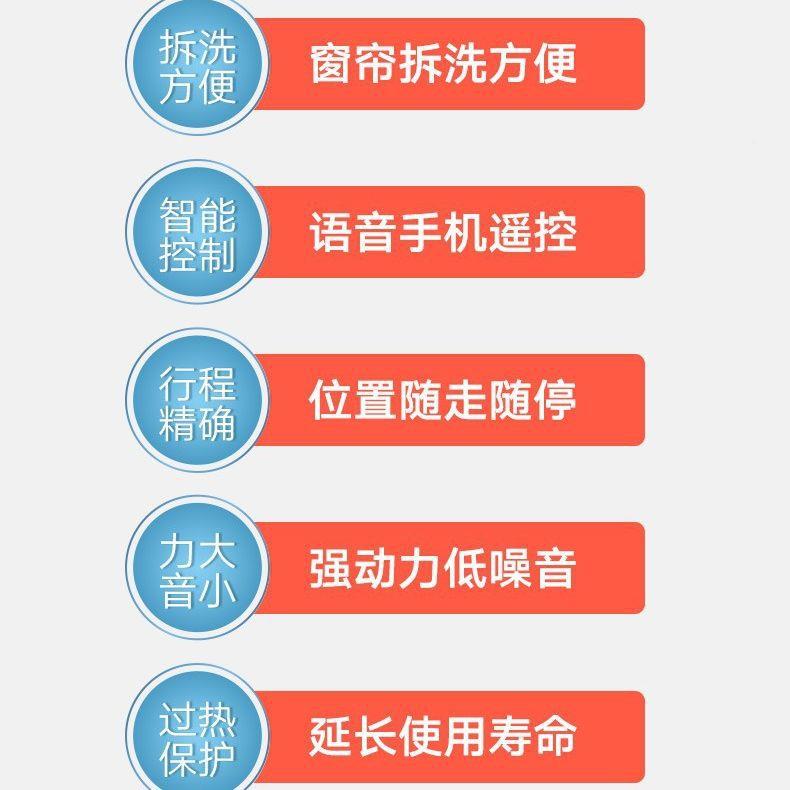 全屋合智能无品牌/家居高科开窗帘轨道P配件手机AP控制电动窗技帘