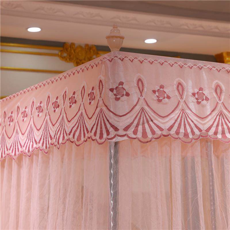 家夏季宫厂式蚊帐落地加厚密防蚊罩公主床加帘家廷用卧室YJF-WZ00