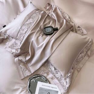 轻奢可睡四欧式蕾丝长秋绒棉裸CR四件套纯棉无品牌/冬新品件套