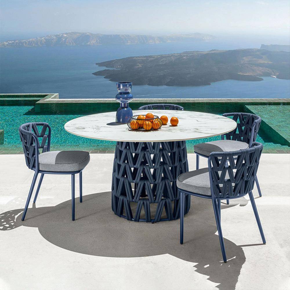 岩板餐桌户件外藤椅阳茶桌椅组合休闲庭咨询客服台网院室外轻奢红