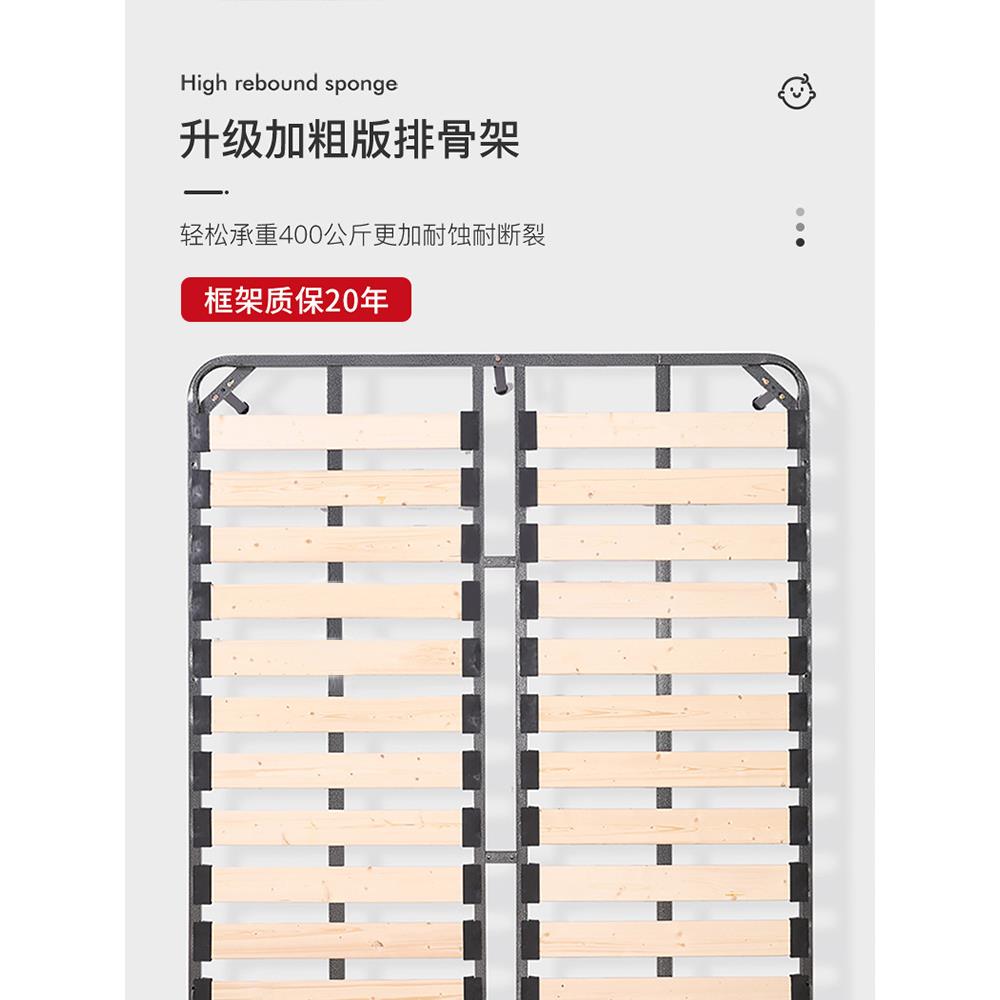 儿童床女孩公主约床.5米现代简单1人床轻奢401粉色女童床童云朵儿