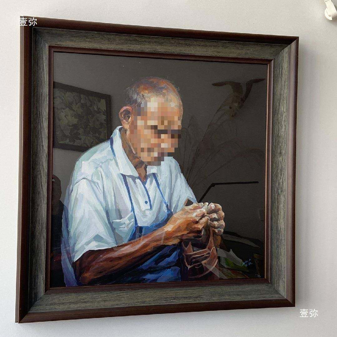 全实木框美tfgu+lol式画复油古画框油彩画外框装裱素描4k8k水包邮