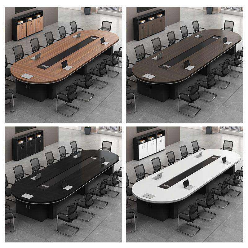 SJ办公桌会椭圆形大议桌长无品牌/条桌简约现代洽公司型会议室谈