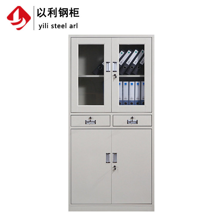 中二斗加厚铁皮文件柜档案收纳
