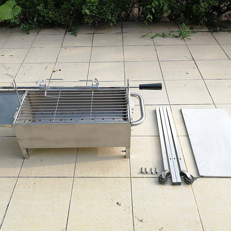 淄烧烤炉01博烧烤BBQ户不钢烧炉户外加厚家用烤烧烤炉外木炭锈烧