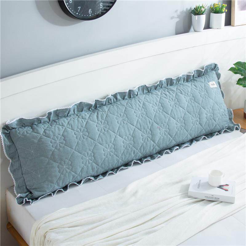 纯棉水洗棉夹棉厚长枕全棉花加边双人家用拉式链情侣套枕头枕JLYC