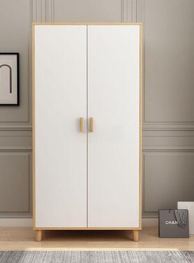 卧衣室衣NVT柜简约白色衣出租房宝宝出租屋衣柜柜置物收纳柜橱双