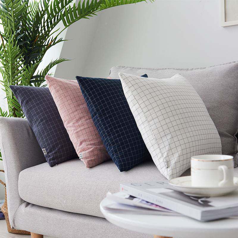 靠P6D纯棉沙发抱靠垫抱枕套60不含芯客厅全棉枕靠枕50背垫床上6B0