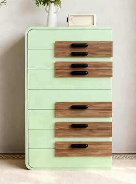 现代容简约木斗柜客厅卧室储物柜收实纳柜大量抽屉靠墙饰装柜LRX