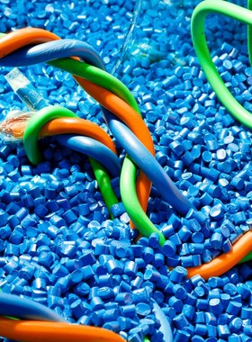 PA波纹管汽车线束软管橙色软胶色母粒注塑挤出彩色母粒生产厂家