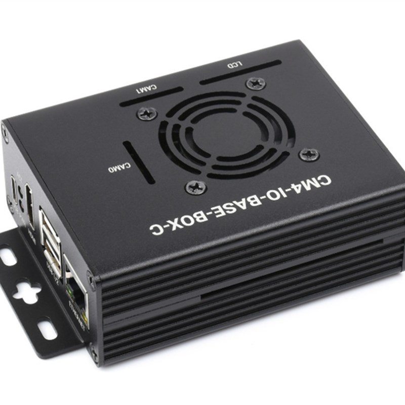 CM4-IO-BASE-BOX-C树莓派计算模块迷你主机内置微雪IO板进阶版