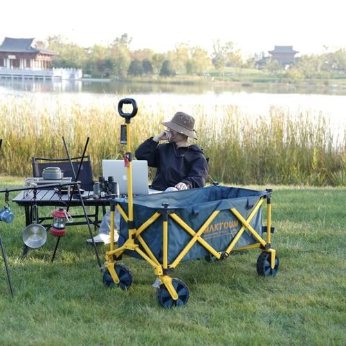 %#露营车野营车营地推车聚拢露营手推车地摊小cx