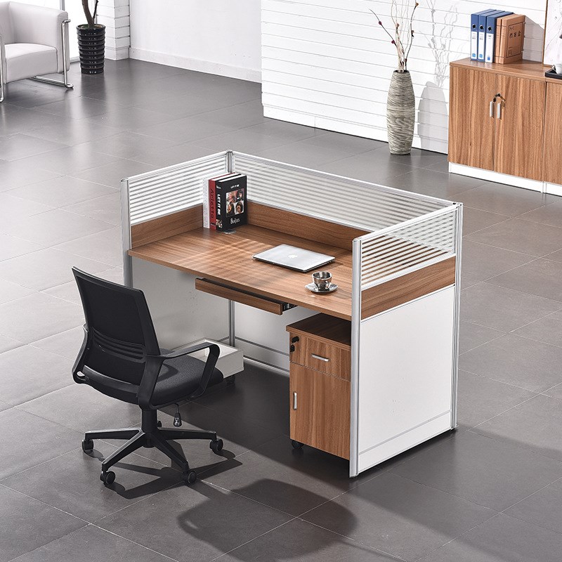 职员办公桌椅组合6四人屏风办公桌子办公室员工位办公桌卡座4人位