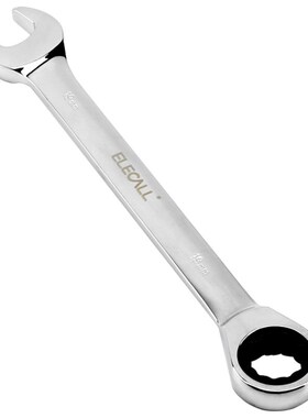 伊莱科ET090122棘轮扳手固定头梅开两用扳手梅花开口铬钒钢22mm