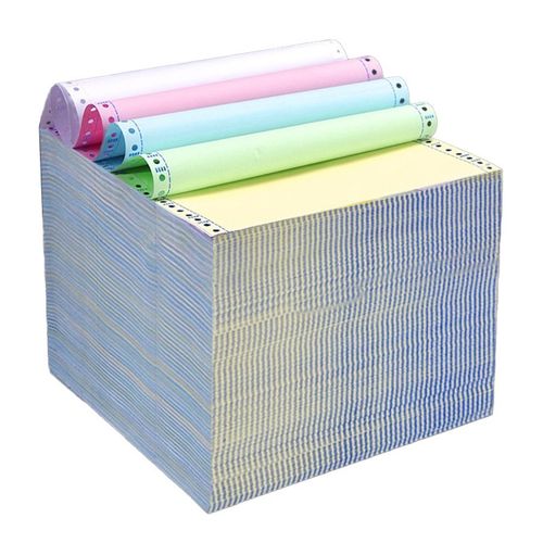 电脑打印纸三联二等分一式四五记账凭证专用票据送货出库单打印纸