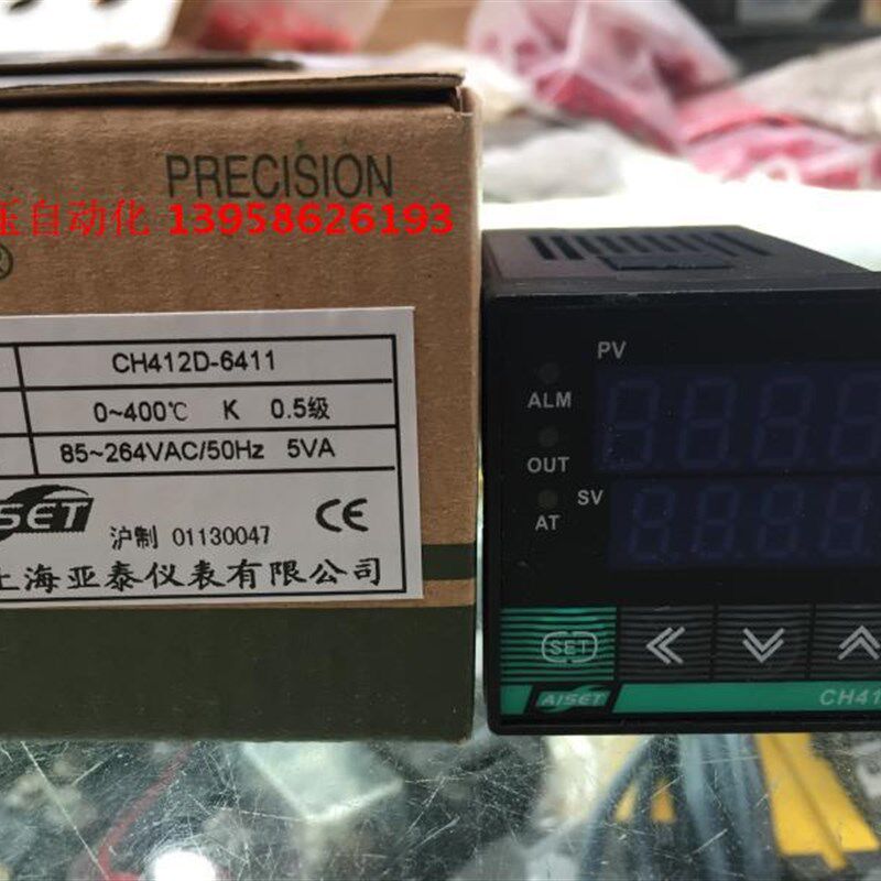 AISET上海亚泰仪表 CH412D-6411 K型 智能温度控制器 温控仪 SYT