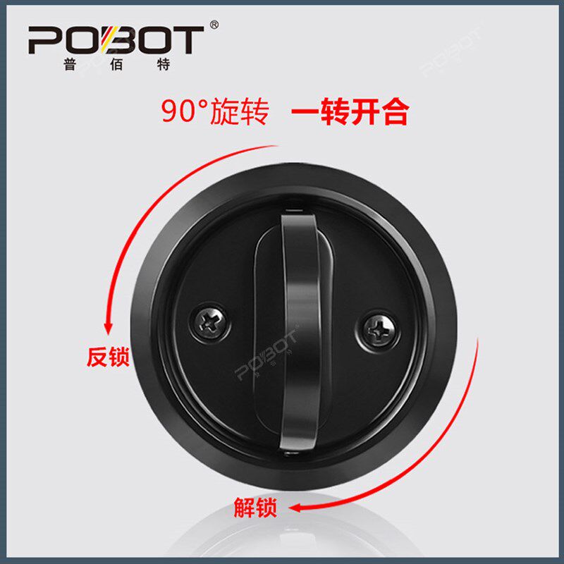 不锈钢隐形门锁背景门卧室木门推拉门拉环锁O圆形无把手暗锁隐形