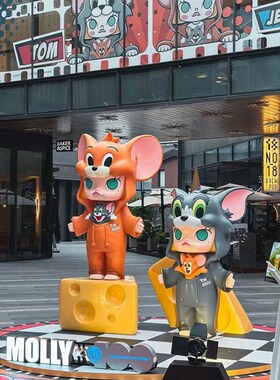 玻璃钢卡通e人物泡泡马特模型雕塑潮玩可爱人偶公仔商场美陈摆件