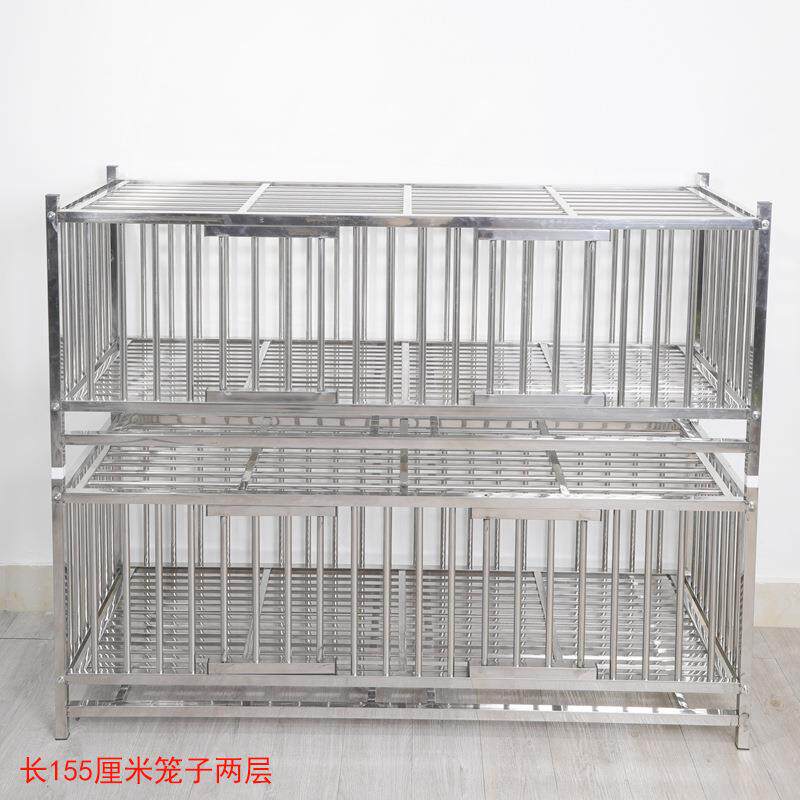 鸡笼两层三层鸭笼鹅笼家用号多层养殖H鸡舍家禽不锈钢宠物笼子.