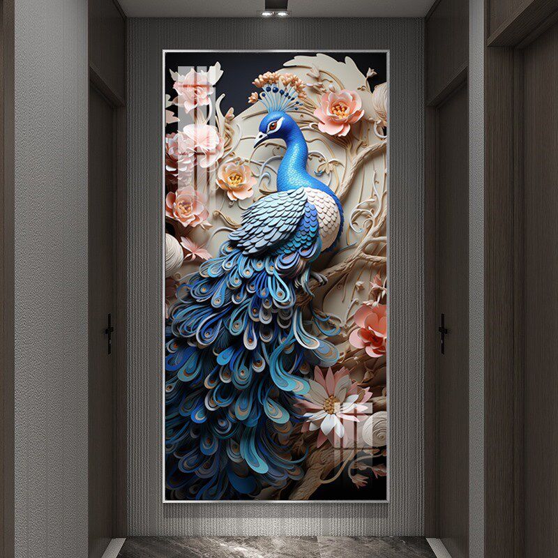 现代简约入户玄关装饰画高t级感欧式背景墙挂画过道走廊楼梯间壁