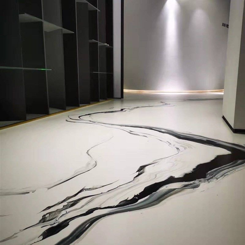 水墨环氧地坪漆水泥地面漆耐磨自流平水泥家用改造室内树脂地板漆
