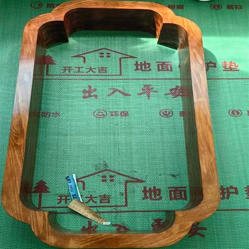 新中式小轩窗茶室装饰木框窗户框架客厅屏风隔断实V木花窗垭口定