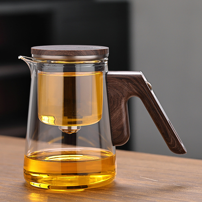 磁吸飘逸杯泡茶壶耐热全玻璃内胆