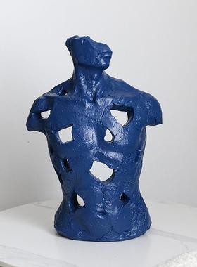 创意镂店空半身物雕塑摆件人术REK客厅玄关样板间酒民宿家居艺装