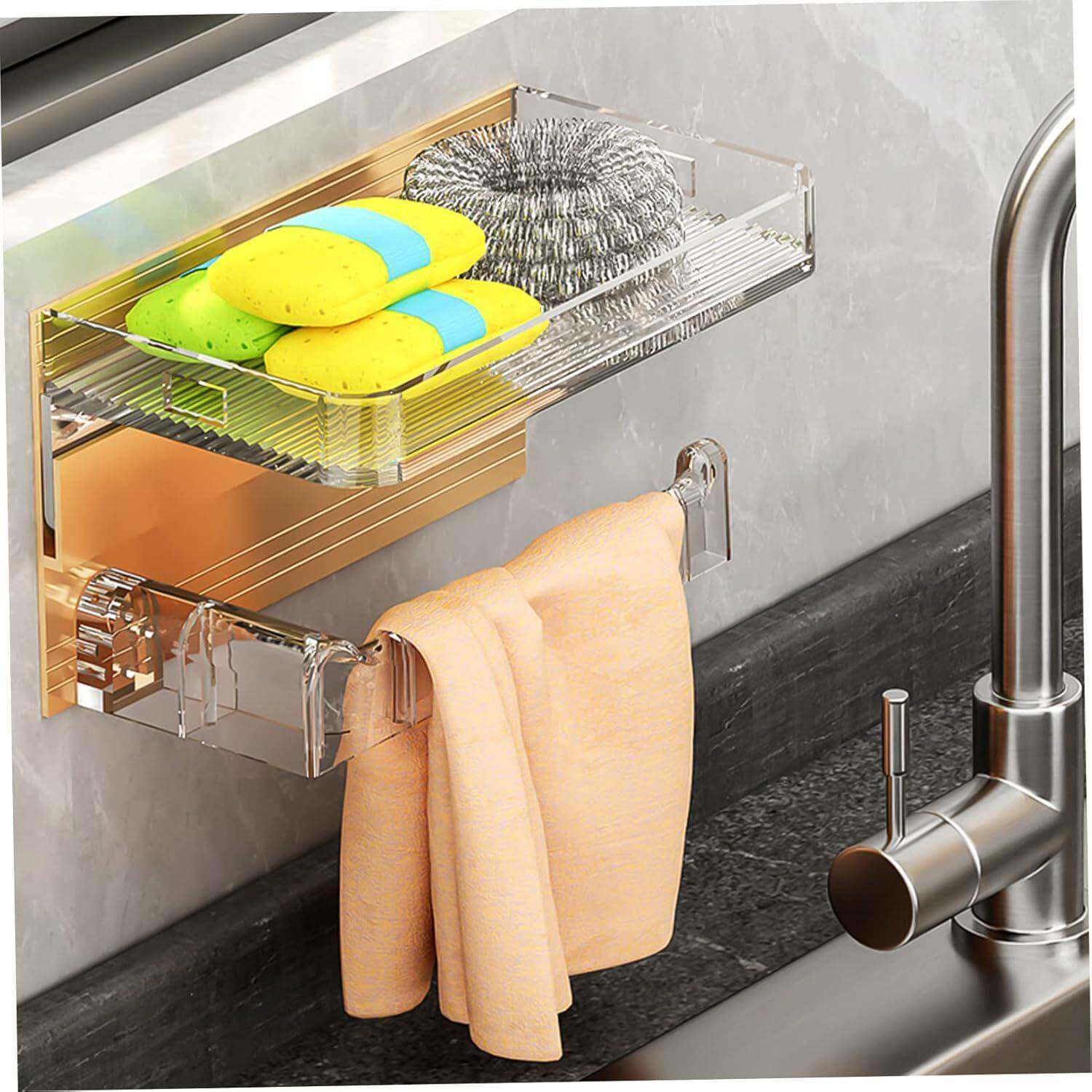 亚卫间纸克力卷纸巾架厕纸盒放置抽133筒收生纳家用洗手间免打孔